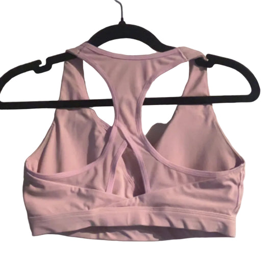 Gymshark pink sports bra, racerback view, size Medium