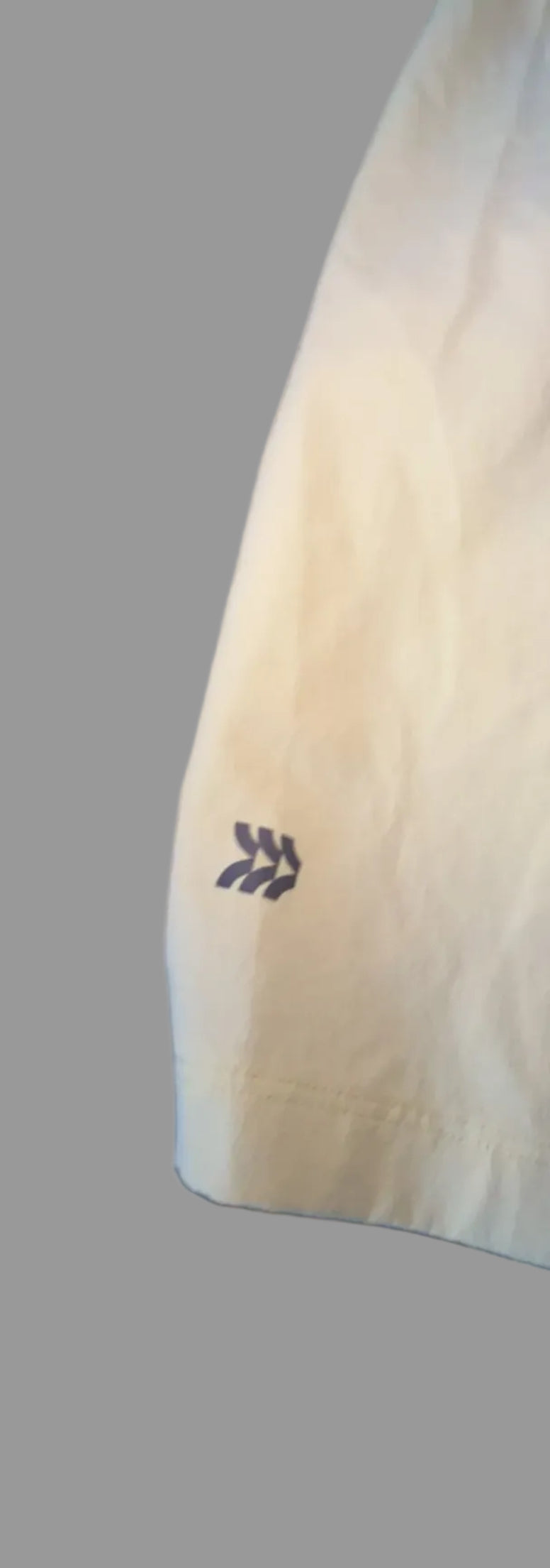 Back view of cream All in Motion athletic shorts