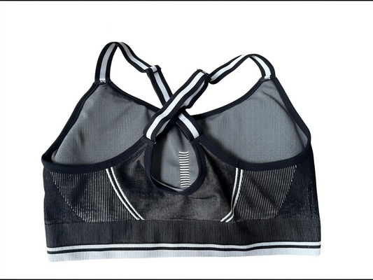New Balance Mesh Sports Bra – Black – Size L
