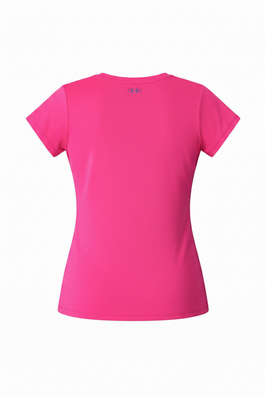 Under Armour Loose HeatGear Tee – Hot Pink – Size M