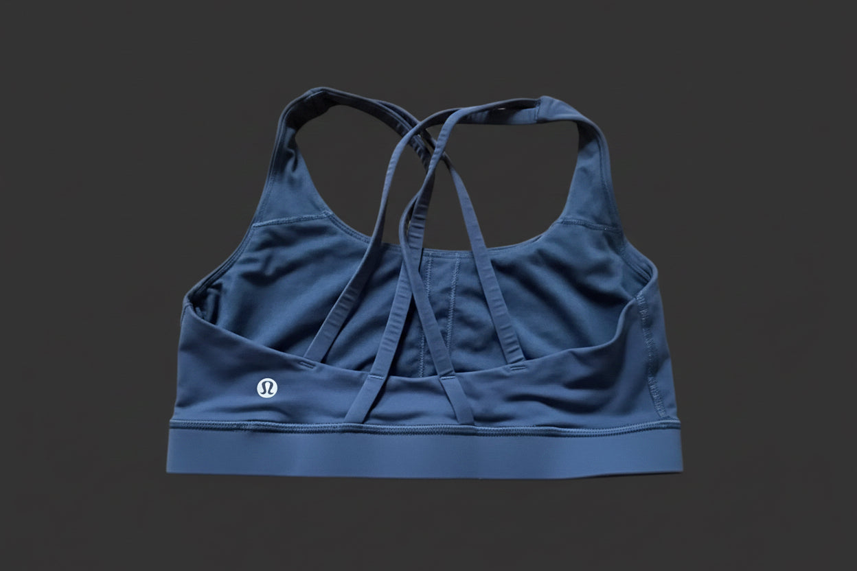 Lululemon Crossback Sports Bra – Slate Blue Small