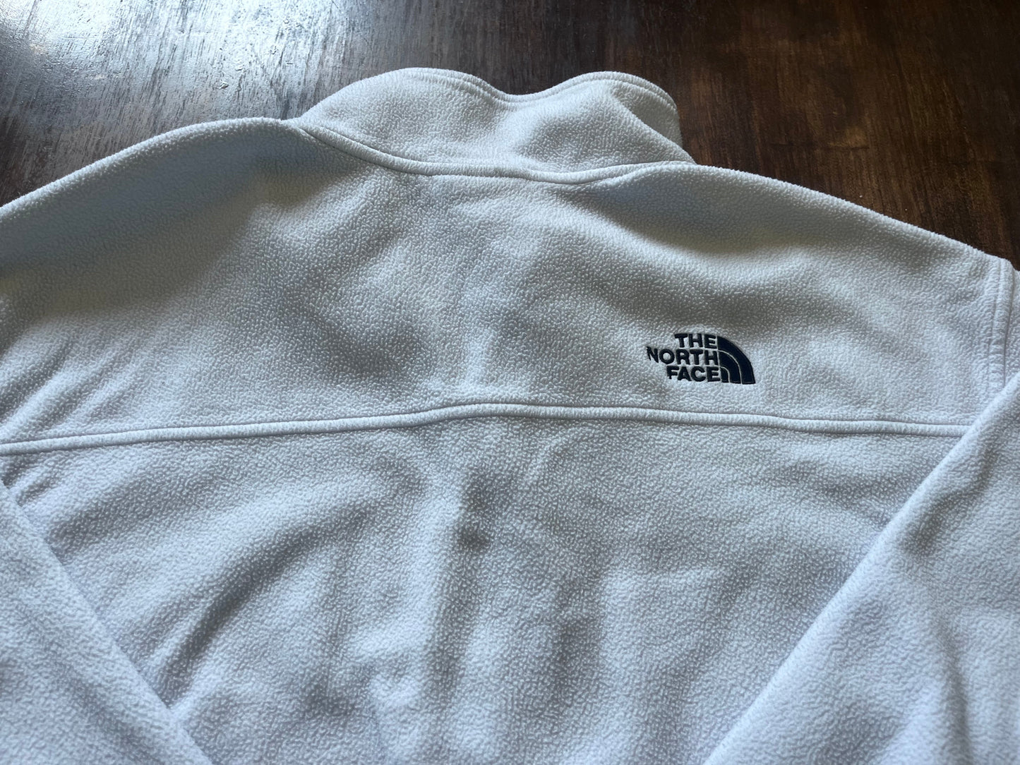 The North Face Fleece Quarter-Zip Pullover – White/Black
