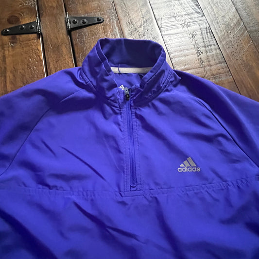 Adidas Quarter-Zip Windbreaker – Purple – Size Medium