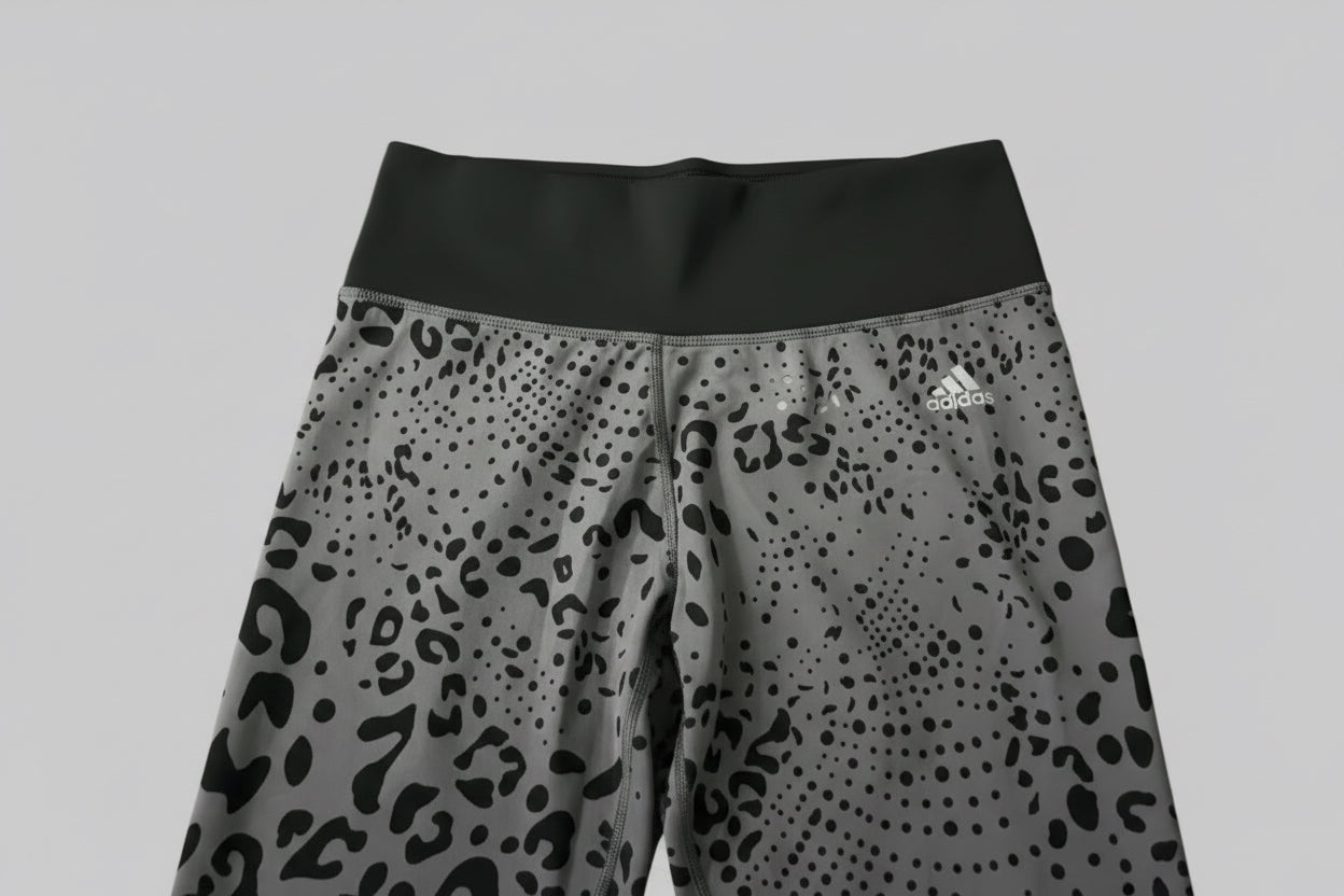 Adidas Leopard Print Capri Leggings – Size Medium