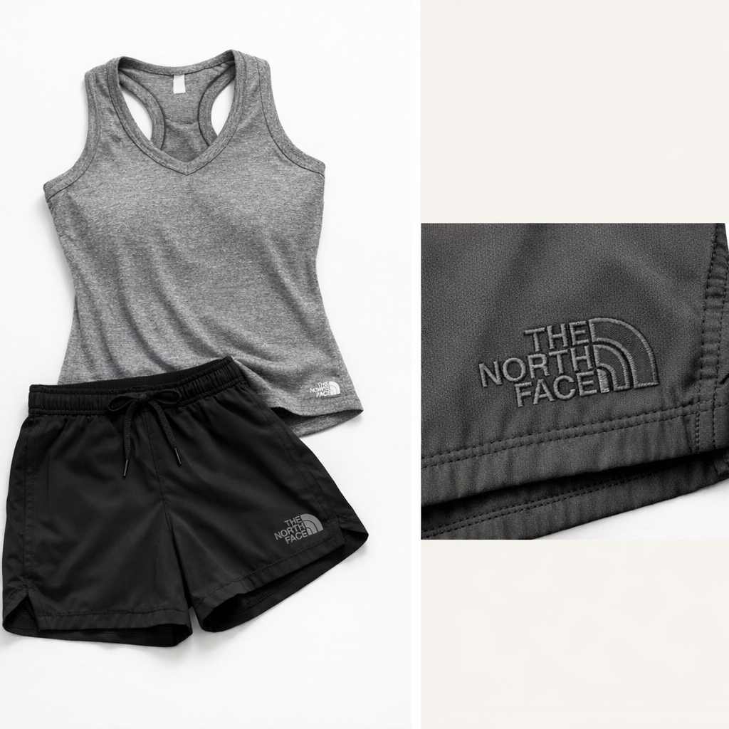 The North Face Matching Outfit Set – Tank & Shorts – Size Medium