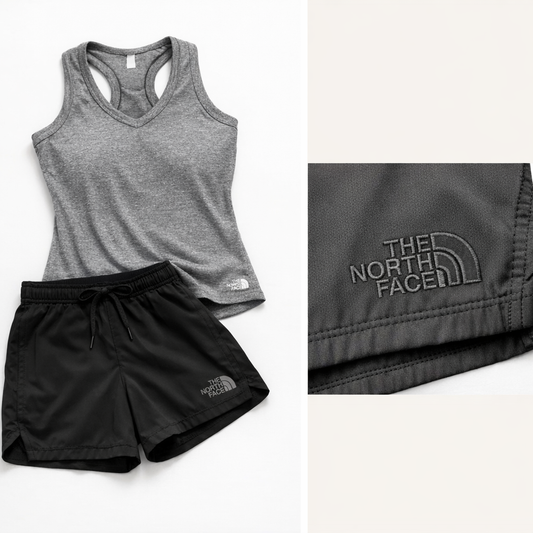 The North Face Matching Outfit Set – Tank & Shorts – Size Medium