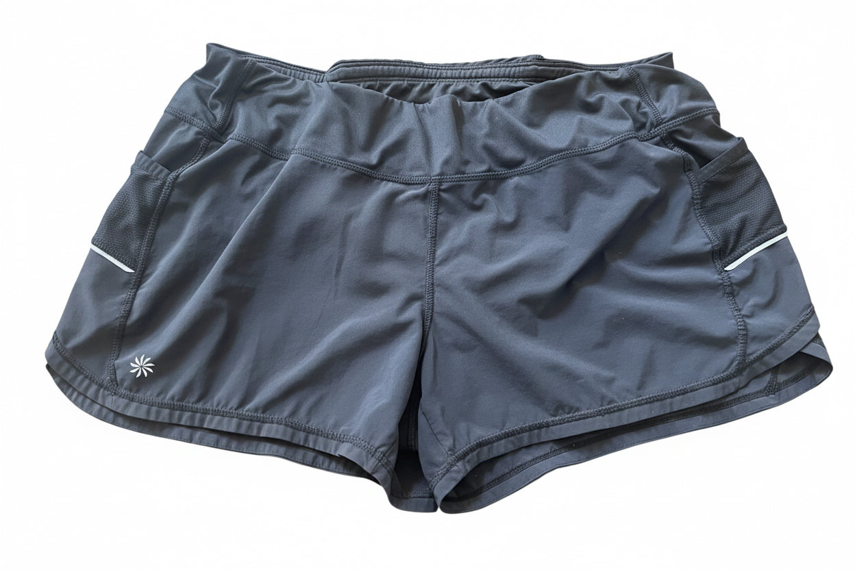 Athleta Run With It Short – Black – Size L