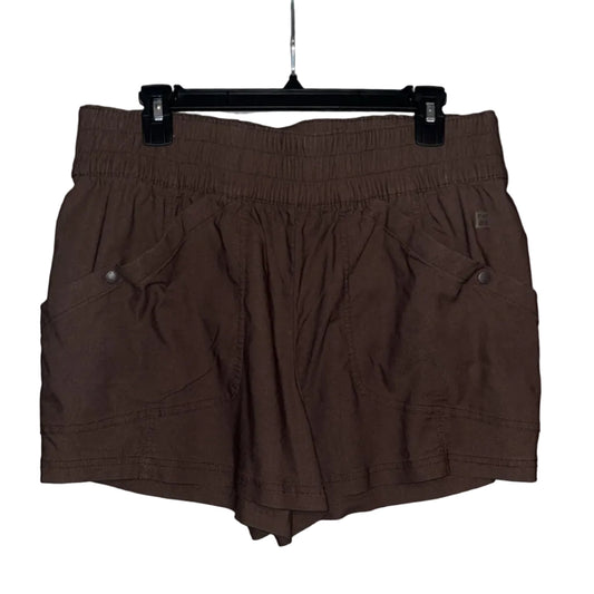 Avalanche brown cargo shorts front view
