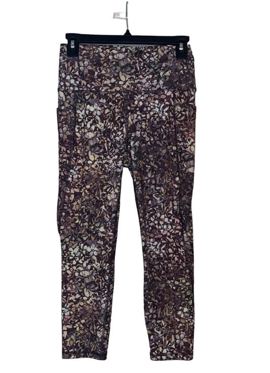 RBX floral capri leggings front view