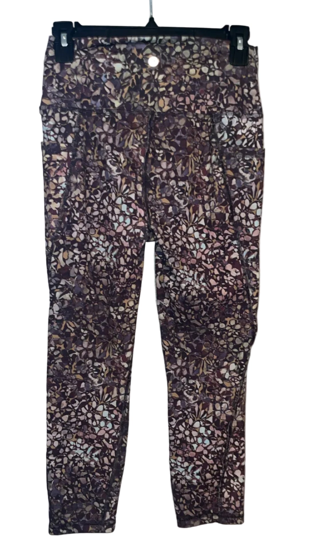 RBX floral capri leggings back view
