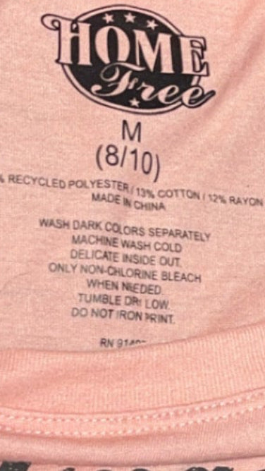 Home Free Adventure Awaits tank label Medium Made in China