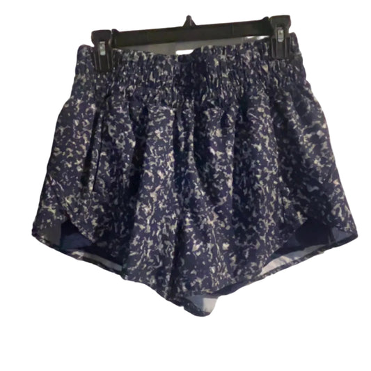 Avia navy floral running shorts front view, size Medium