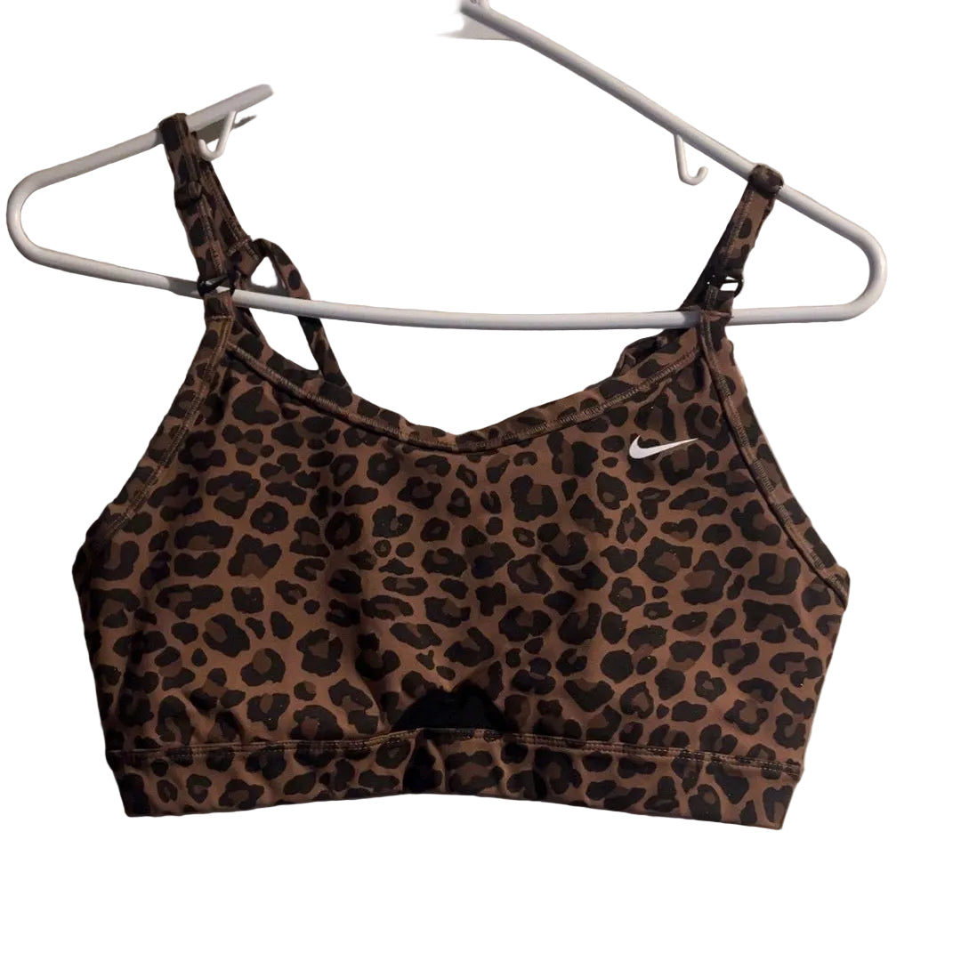 Nike Leopard Print Sports Bra – Size Large