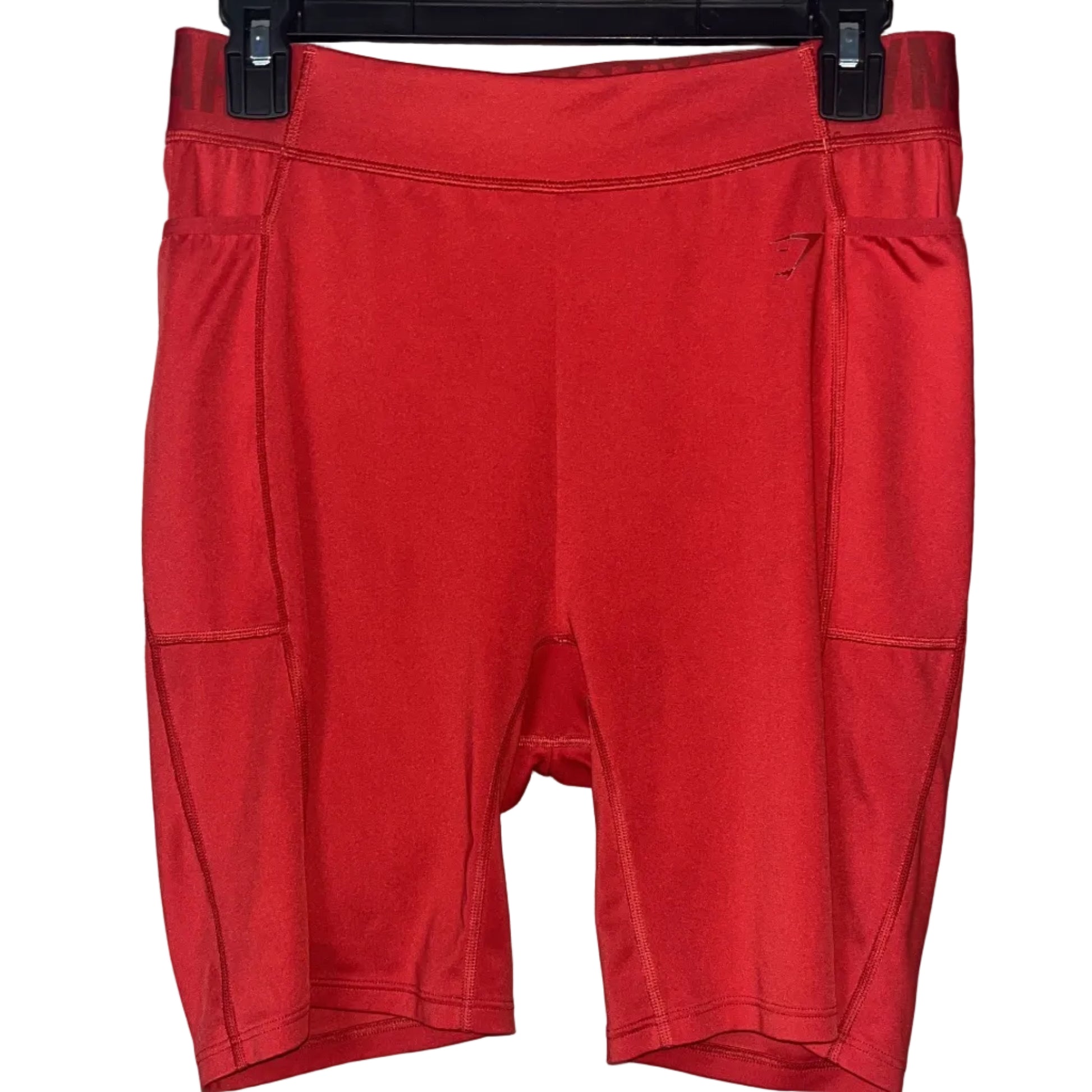 Gymshark Bike Shorts Rust Red - Front