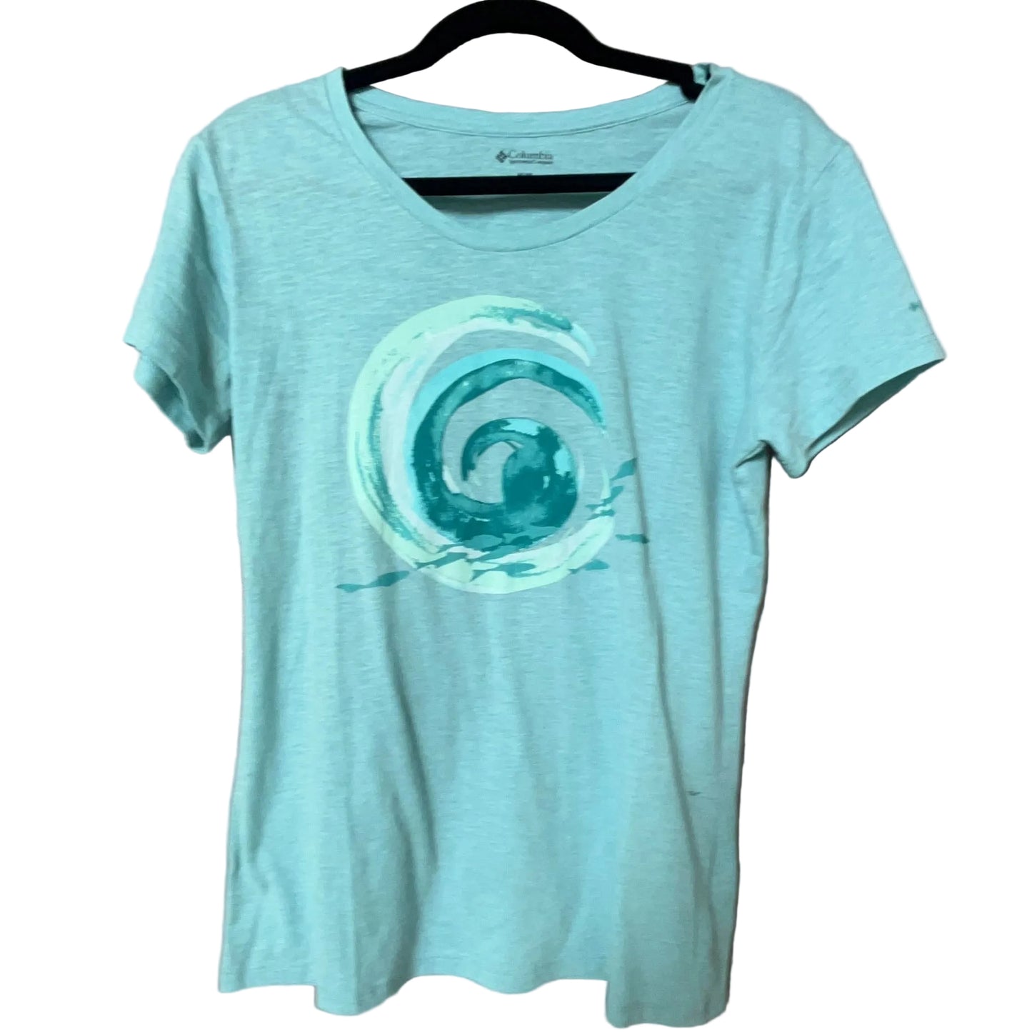 Columbia Wave Swirl Graphic Tee | Mint | Size Medium