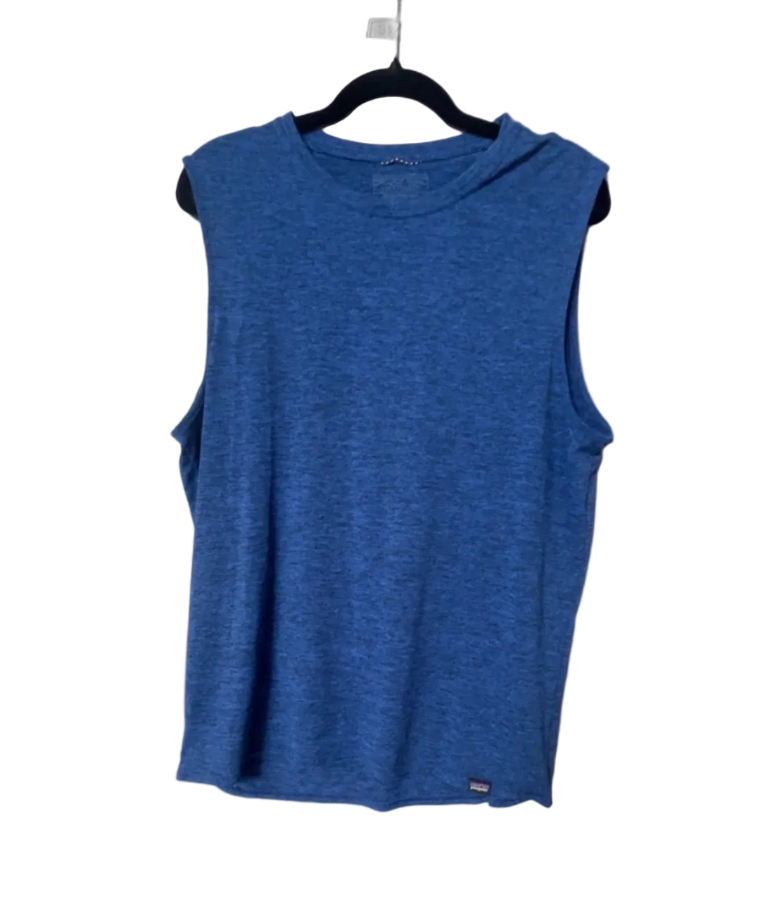 Patagonia Sleeveless Hooded Tank Top Blue - Front View