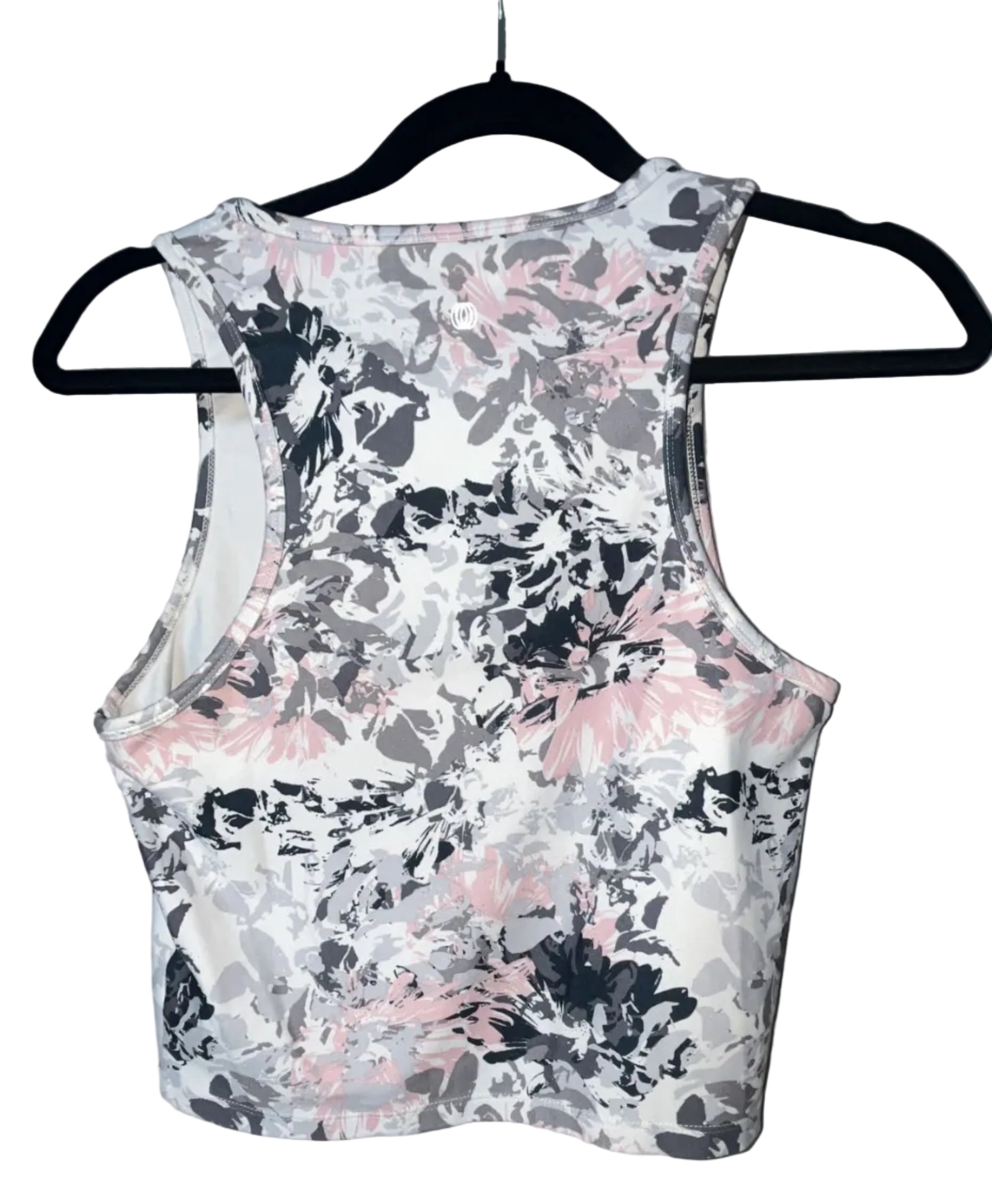 Balance Collection Floral Print Crop Tank - Back View