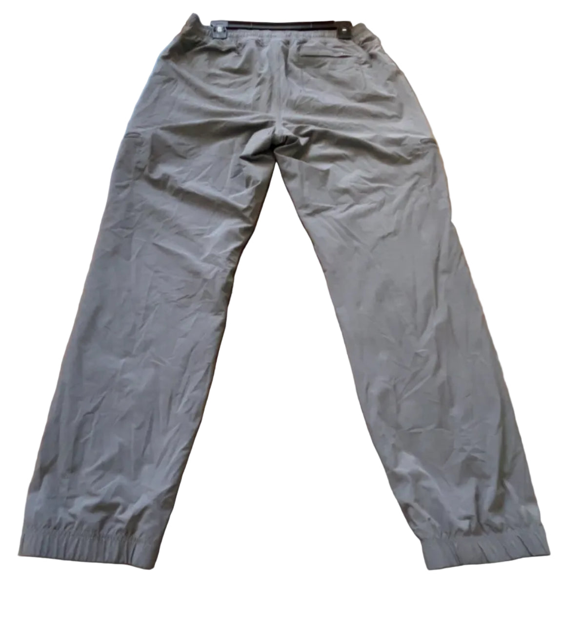 Back view of grey Eddie Bauer hiking cargo pants