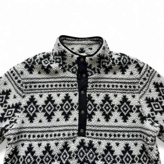 BKE Aztec Sherpa Snap-Front Jacket – Size Medium