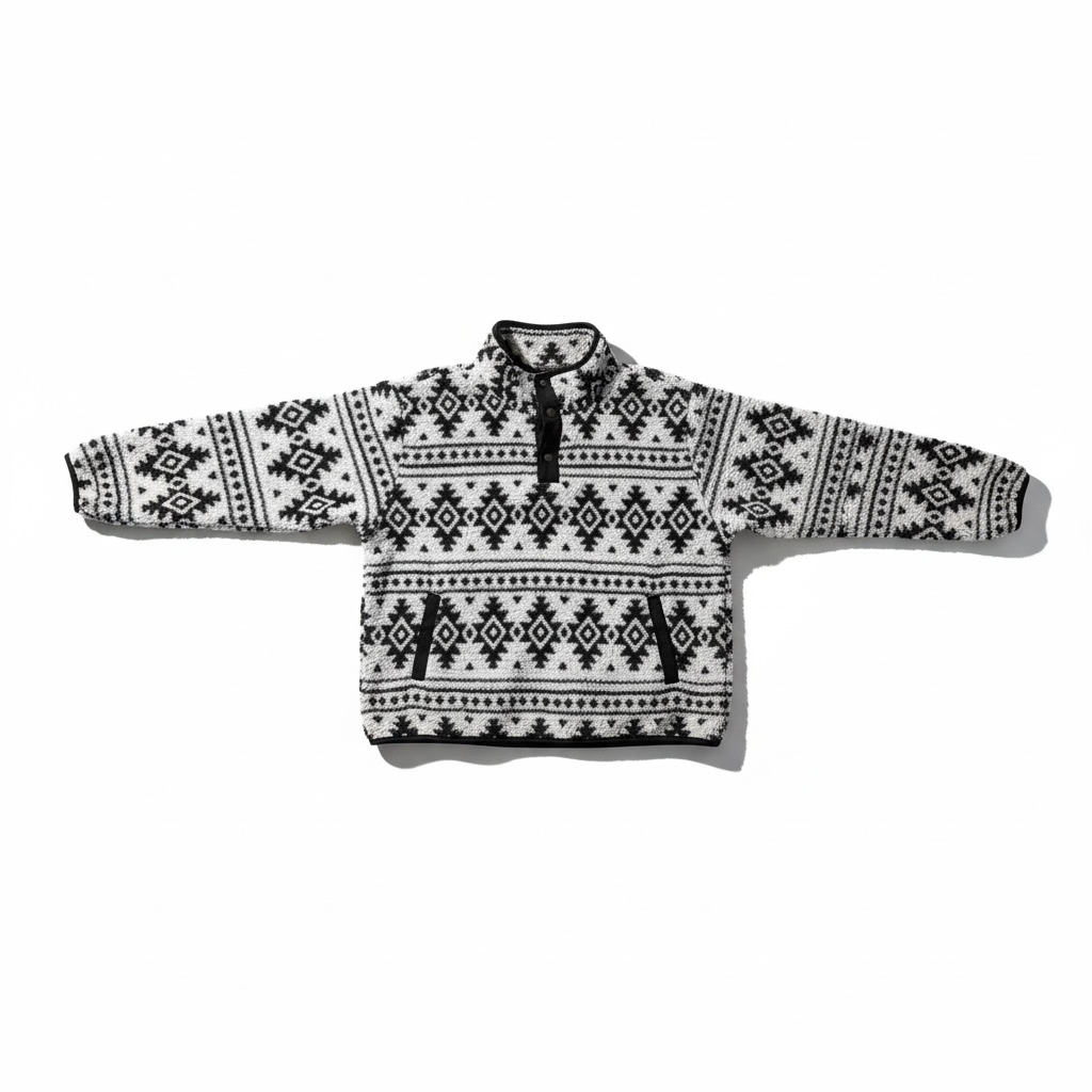 BKE Aztec Sherpa Snap-Front Jacket – Size Medium