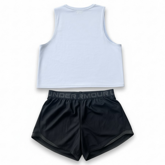 Under Armour Crop Tank & Shorts Set