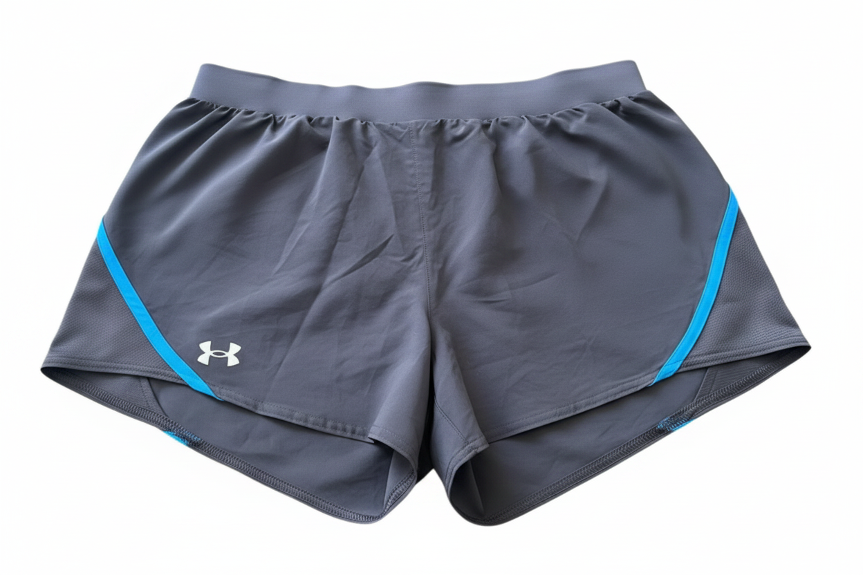 Under Armour HeatGear Loose Shorts – Black/Teal – Size M