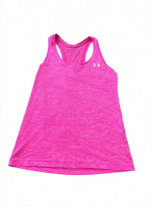 Under Armour HeatGear Loose Racerback Tank – Hot Pink – Size XS