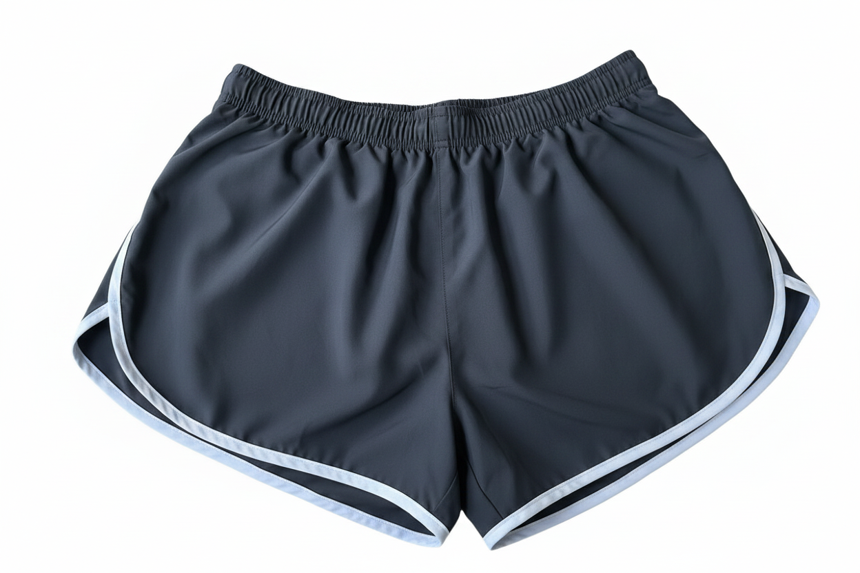 Nike Dri-FIT Running Shorts – Dark Grey/White Trim – Size M