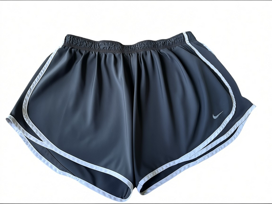 Nike Dri-FIT Running Shorts – Dark Grey/White Trim – Size M
