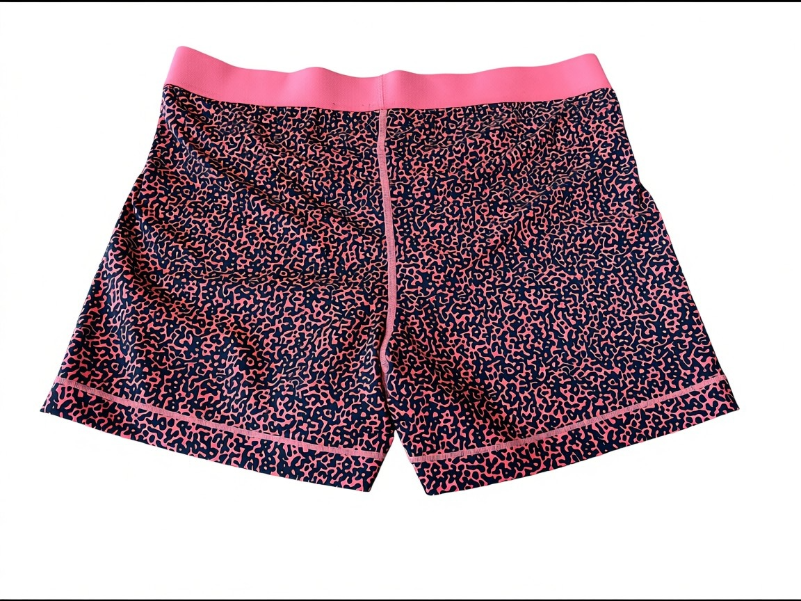 Nike Pro Compression Shorts – Peach Animal Print – Size XL