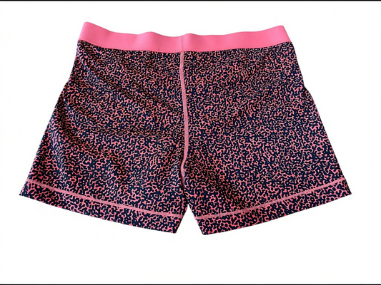 Nike Pro Compression Shorts – Peach Animal Print – Size XL