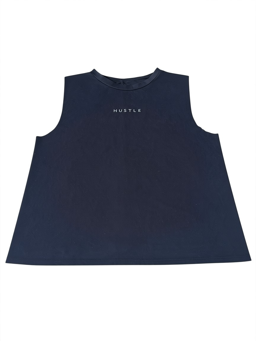 Lovers of hYOUmanity Hustle Sleeveless Crop Top – Black – Size L