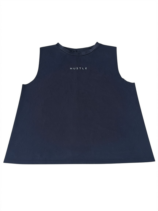 Lovers of hYOUmanity Hustle Sleeveless Crop Top – Black – Size L