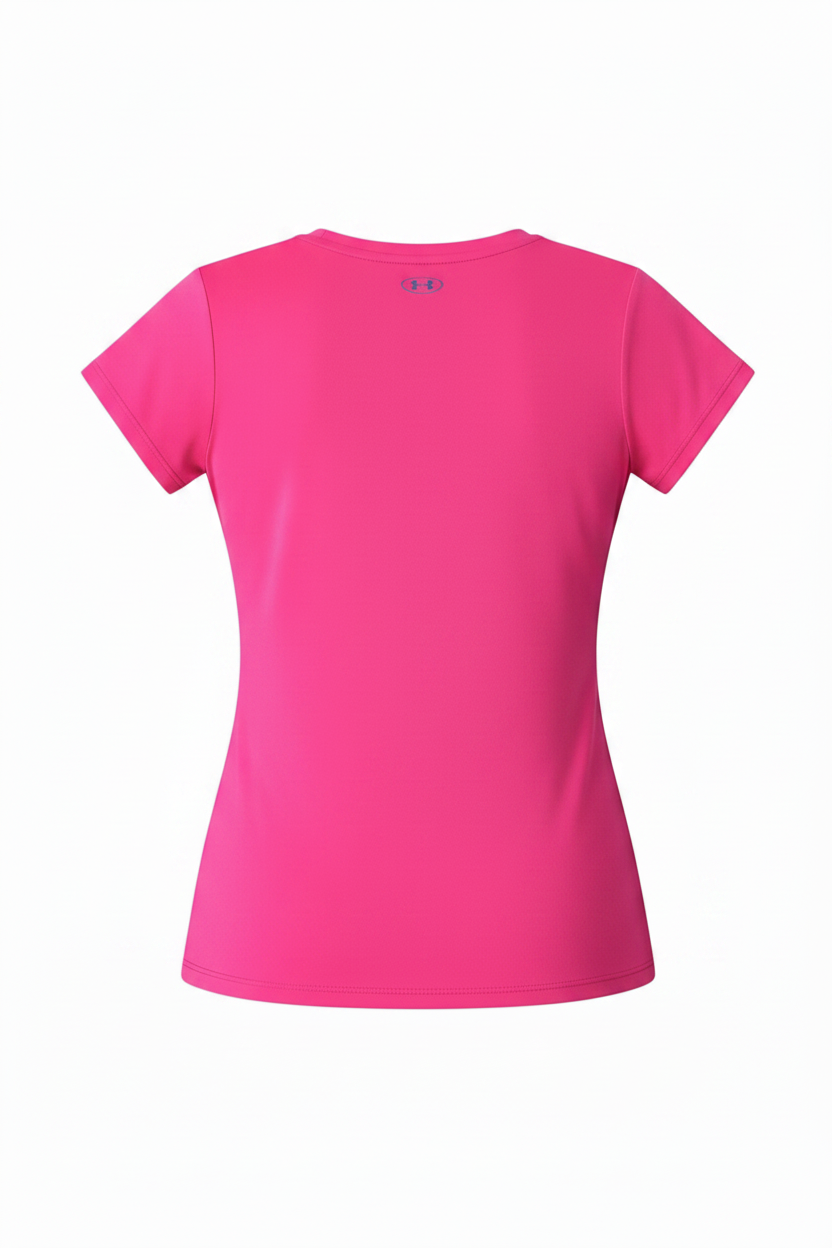 Under Armour Loose HeatGear Tee – Hot Pink – Size M