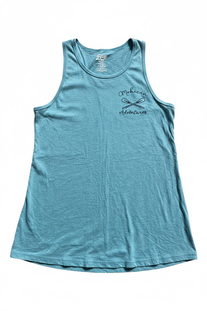 Mohican Adventures Graphic Tank – Teal – Size Medium