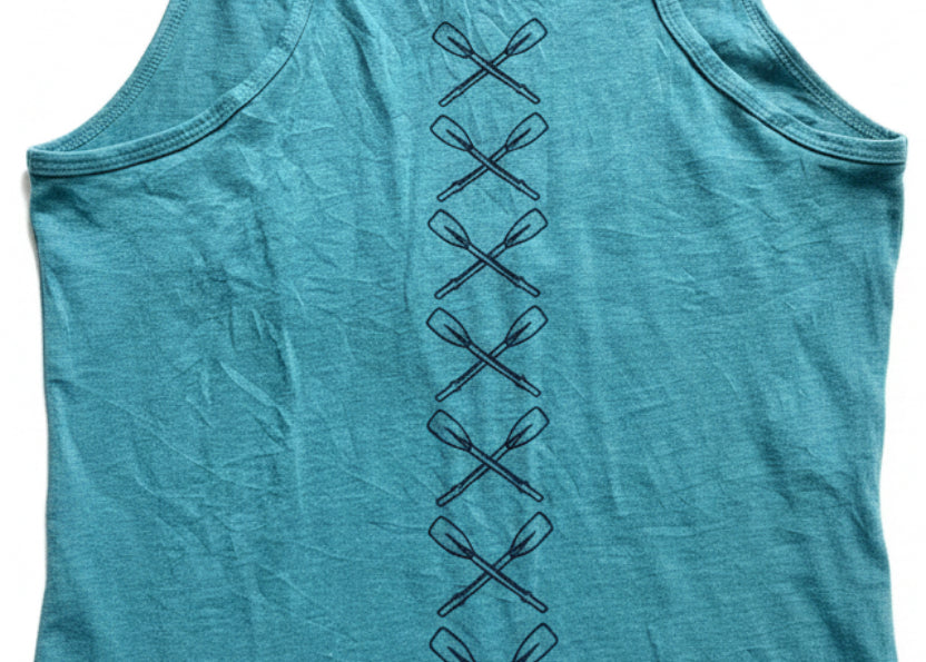 Mohican Adventures Graphic Tank – Teal – Size Medium