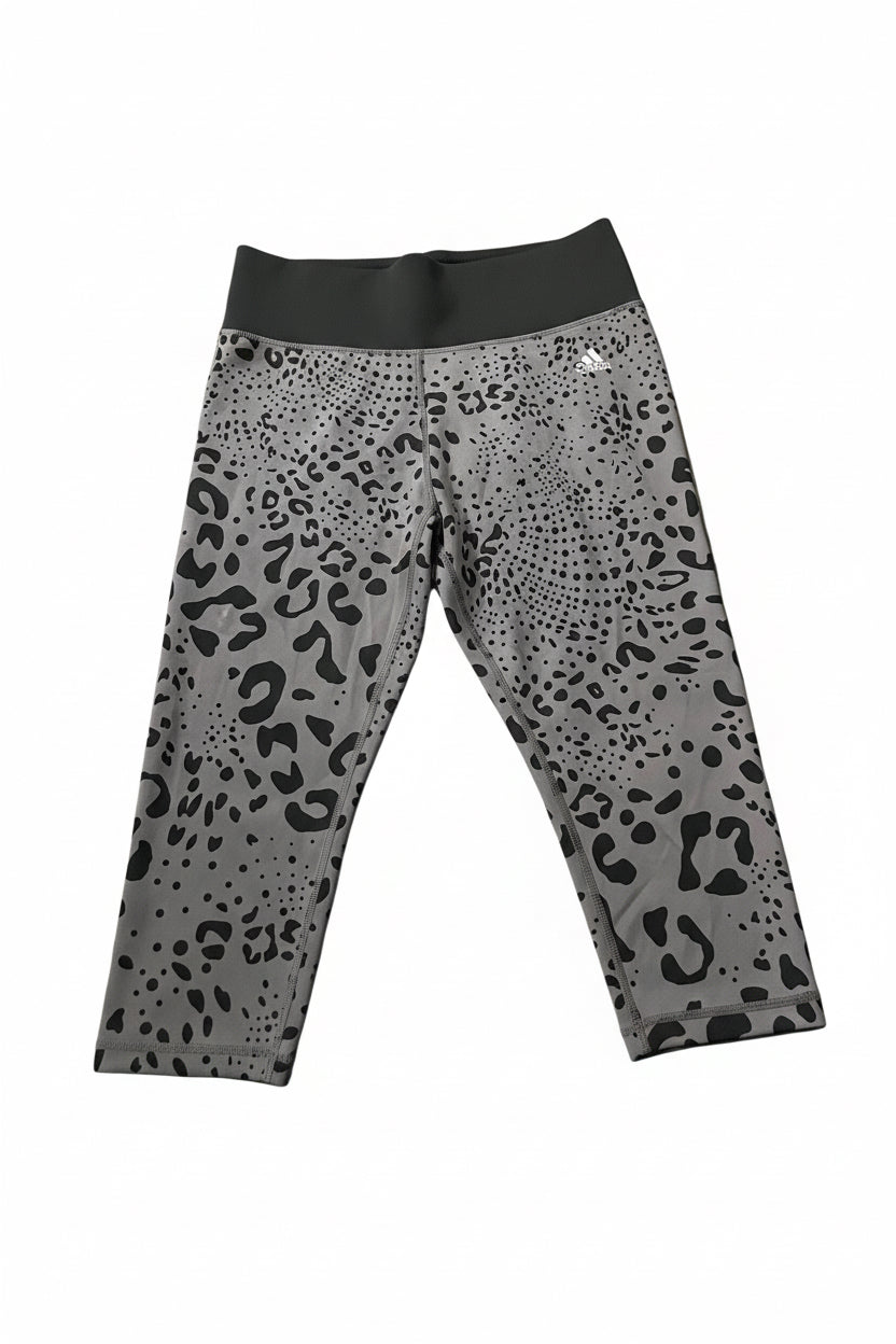 Adidas Leopard Print Capri Leggings – Size Medium