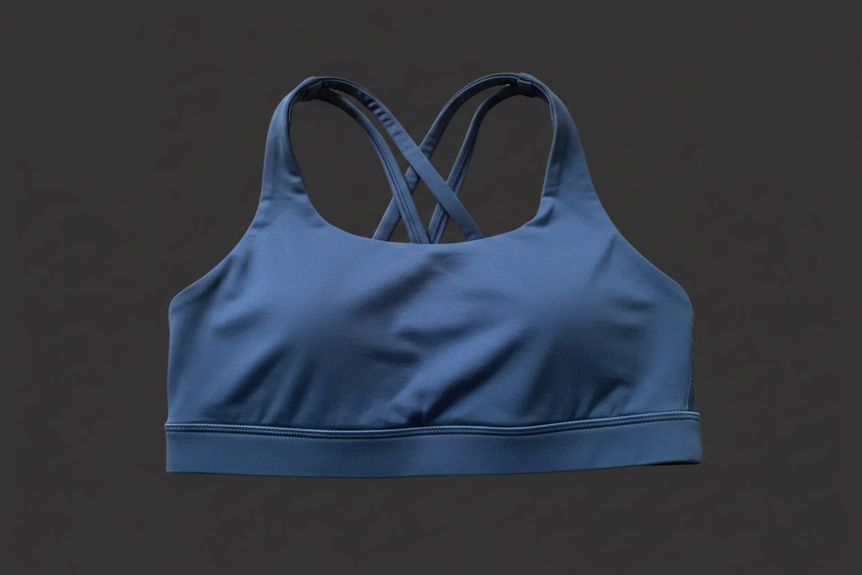 Lululemon Crossback Sports Bra – Slate Blue Small
