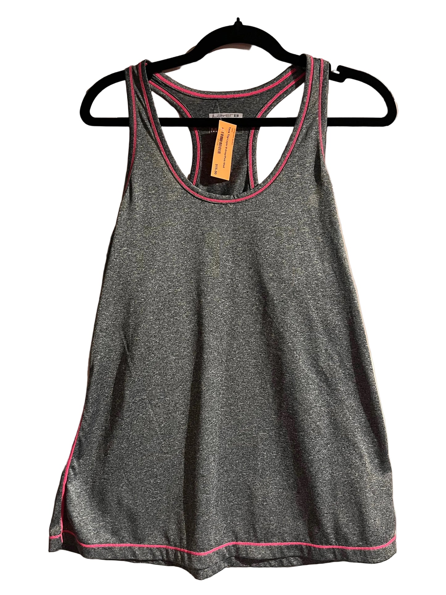 Layer 8 Racerback Tank Top - Gray