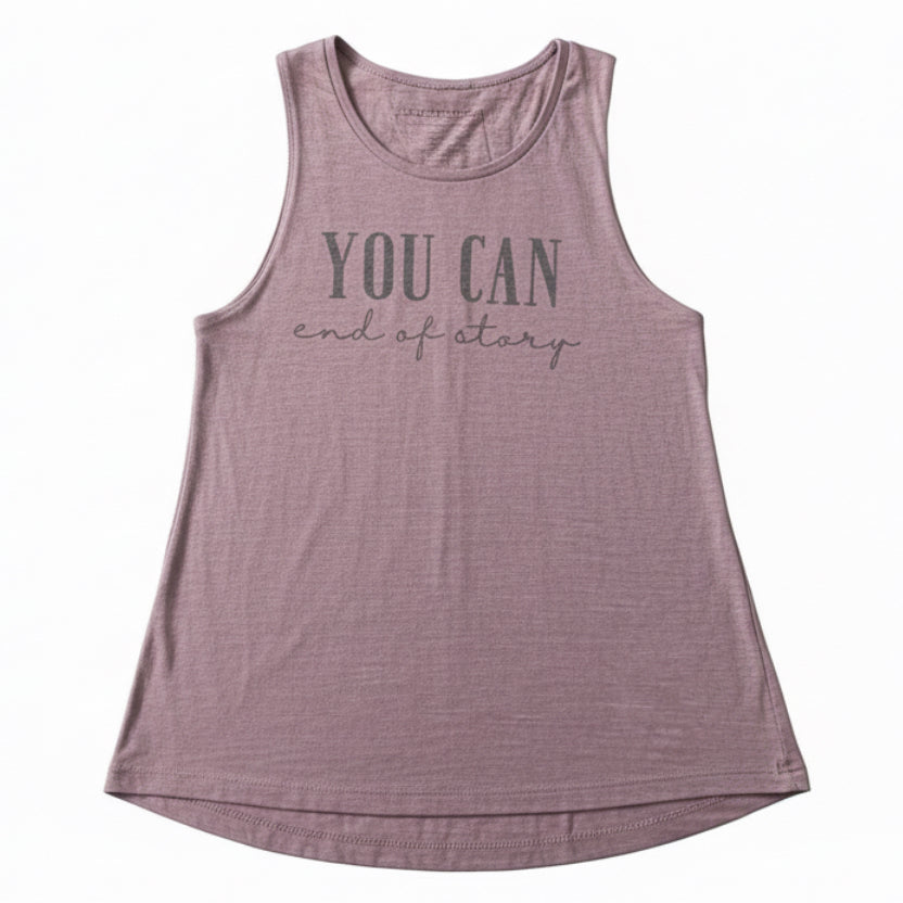 "You Can. End of Story." Muscle Tank – Size Large (Est.)