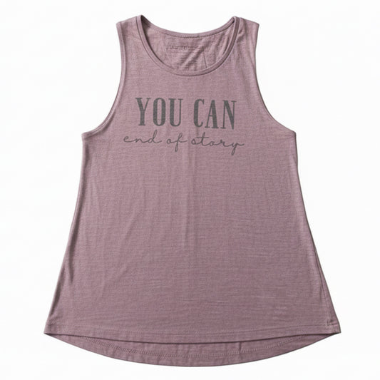 "You Can. End of Story." Muscle Tank – Size Large (Est.)