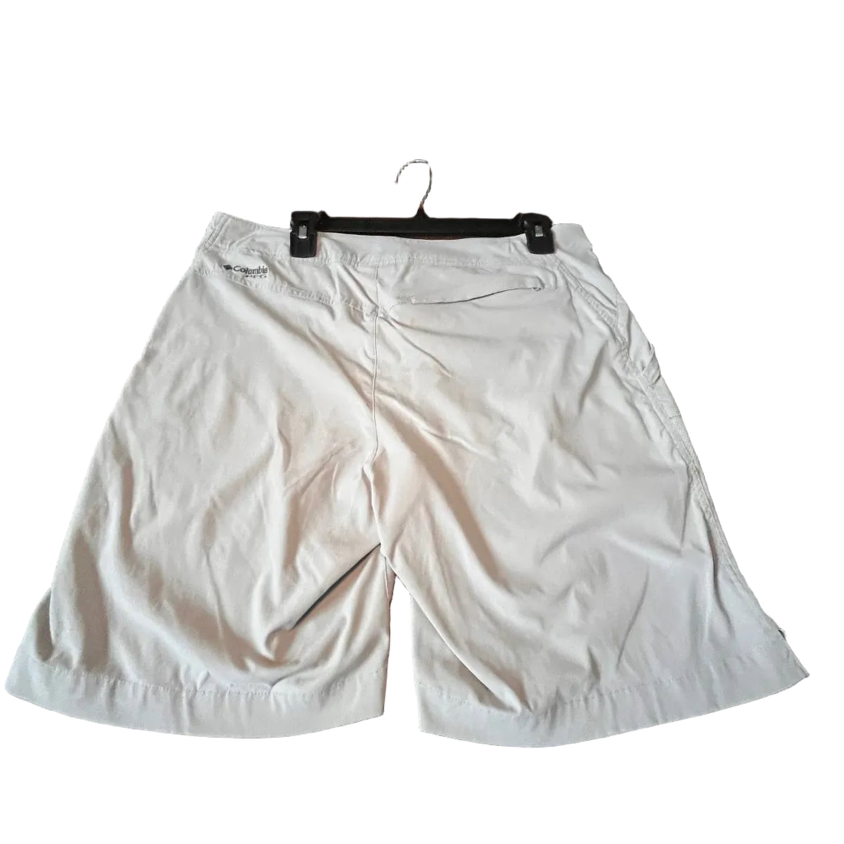 Columbia Omni-Shield shorts label showing size 12