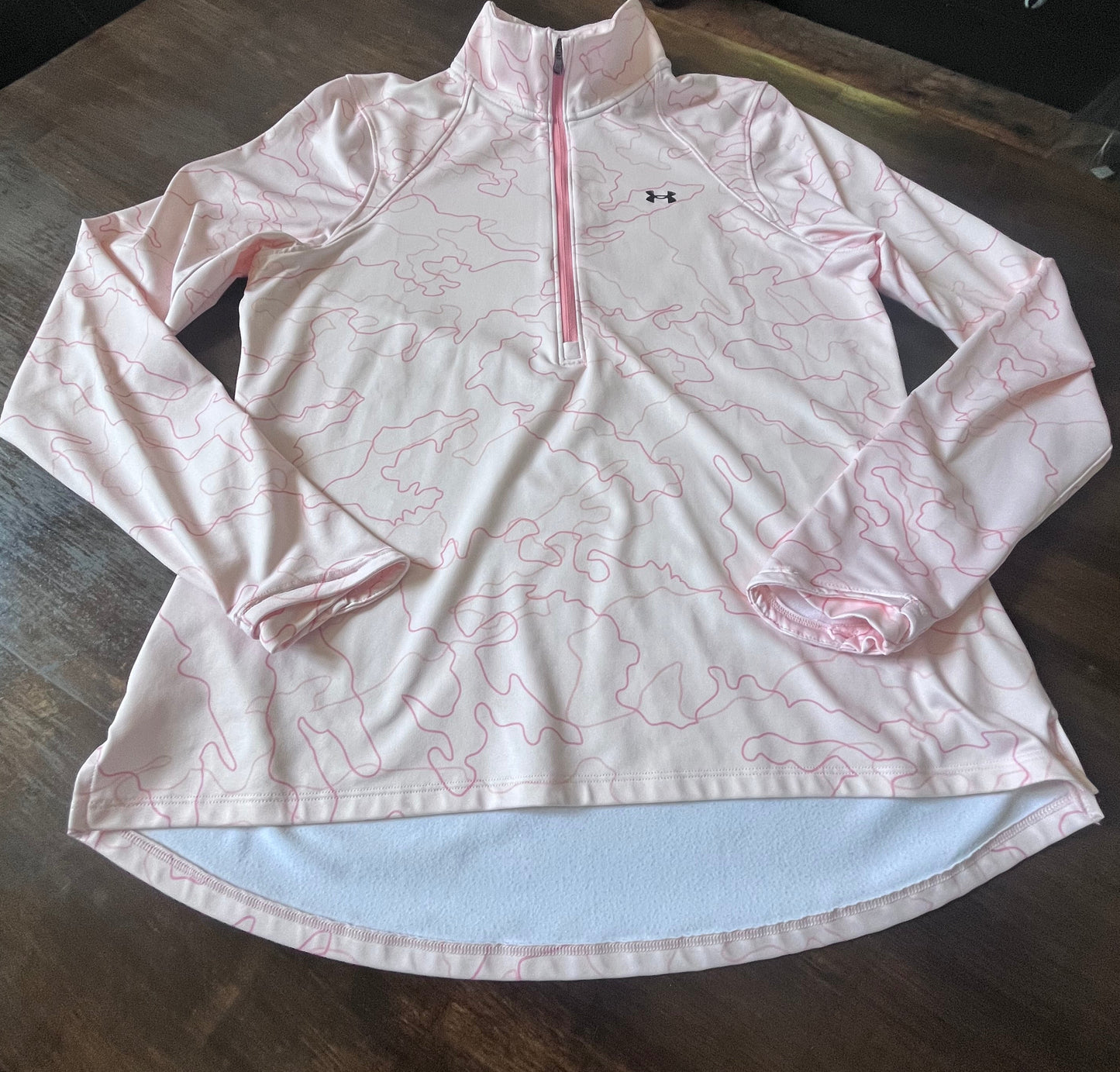 Under Armour ColdGear Fitted Half-Zip – Pink – Size Large