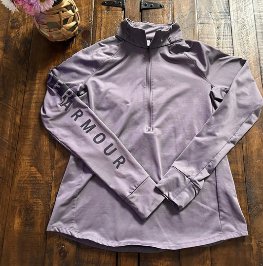 Under Armour ColdGear Half-Zip – Lavender – Size Medium