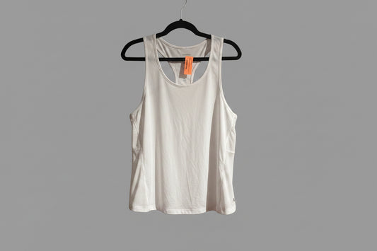 Layer 8 Racerback Tank Top - White