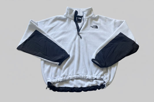 The North Face Fleece Quarter-Zip Pullover – White/Black